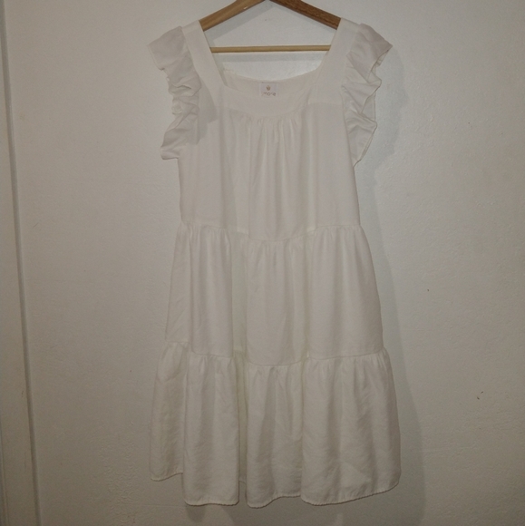 J.MARIE White Tiered Dress - Picture 5 of 8